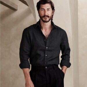 NWT Standard Castello Linen Shirt - Banana Republic
